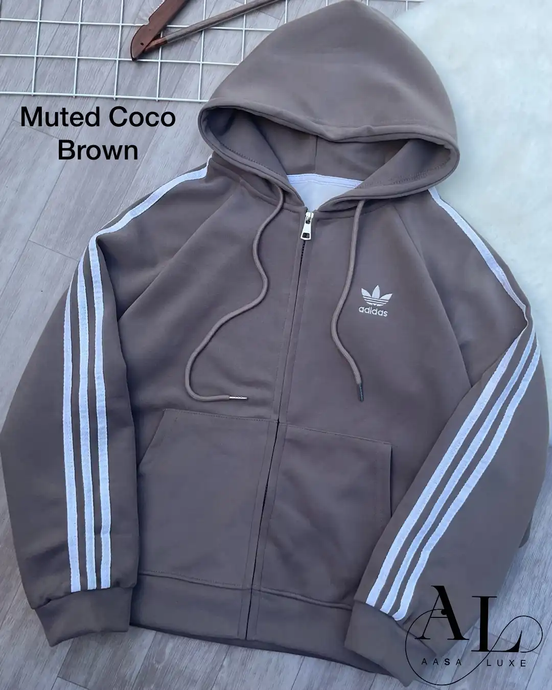 Product image of Essential 3-Stripe Unisex Zip-Up Hoodie