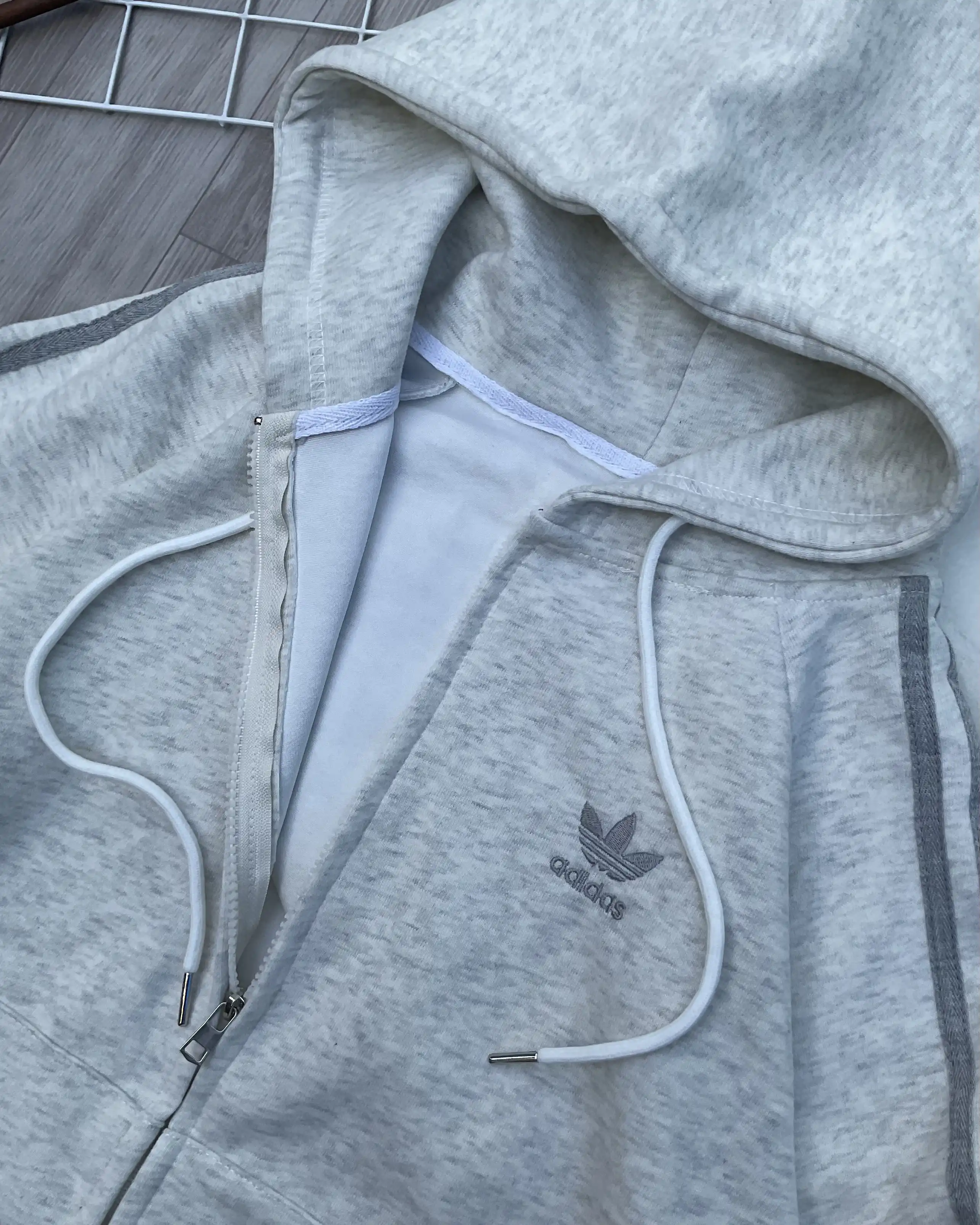 Product image of Essential 3-Stripe Unisex Zip-Up Hoodie