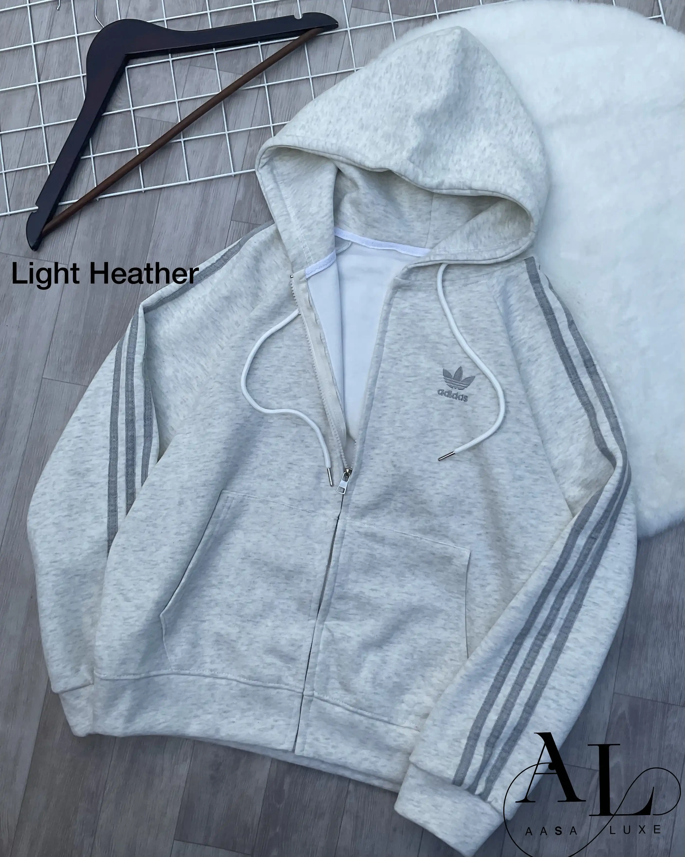Product image of Essential 3-Stripe Unisex Zip-Up Hoodie