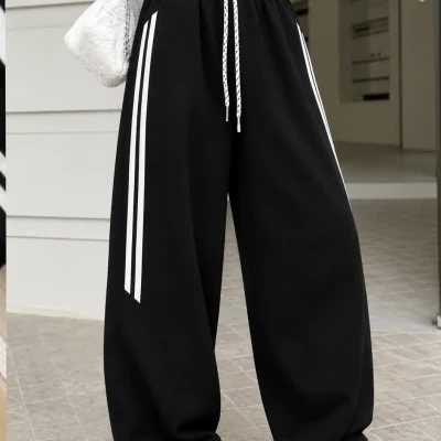 2-in-1 Side-Stripe Sweatpants