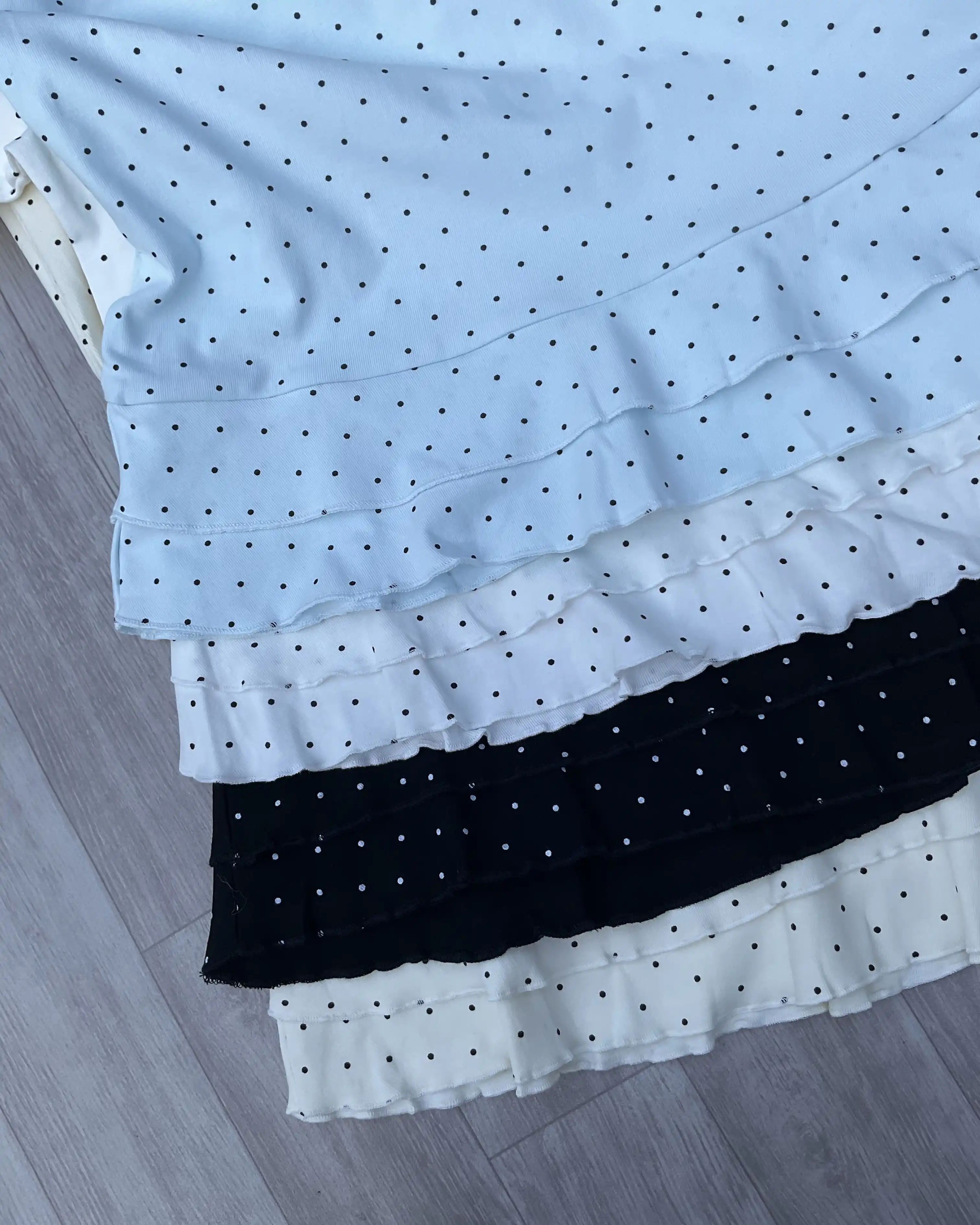 Product image of Dainty Dot Ruffle Tie-Front Top
