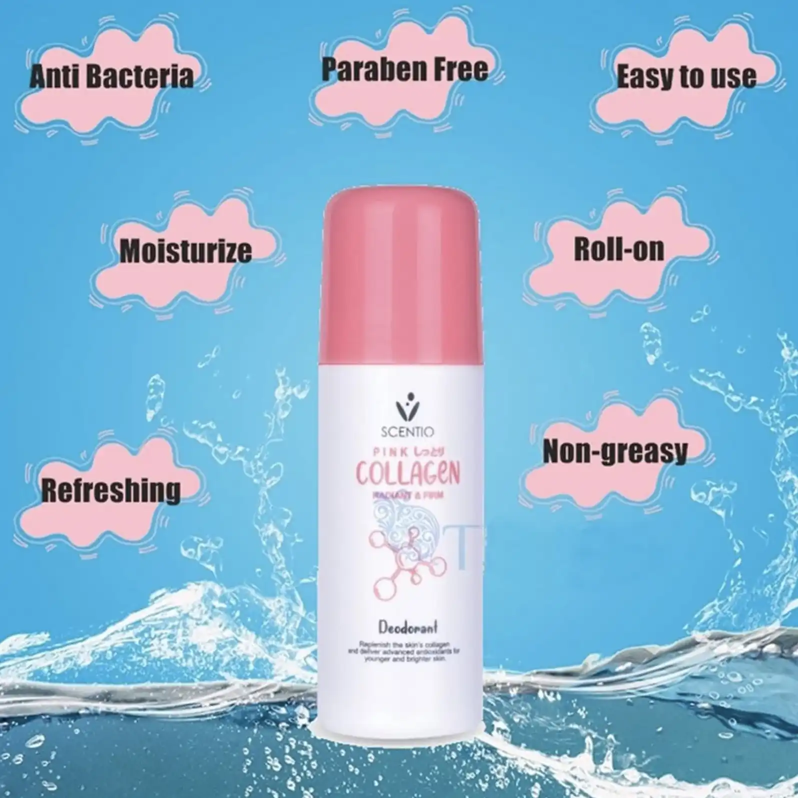 Product image of Scentio Pink Collagen Radiant & Firm Deodorant - Beauty Buffet