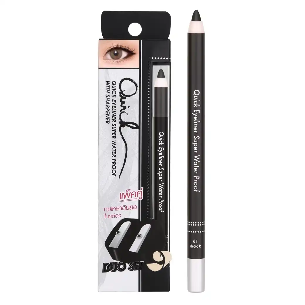 Product image of Quick  Waterproof Eyeliner  Duo with a Sharpener - Meilinda