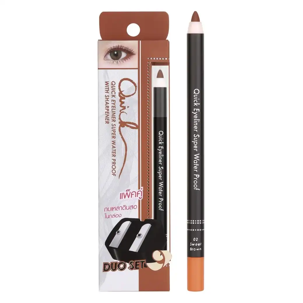 Product image of Quick  Waterproof Eyeliner  Duo with a Sharpener - Meilinda