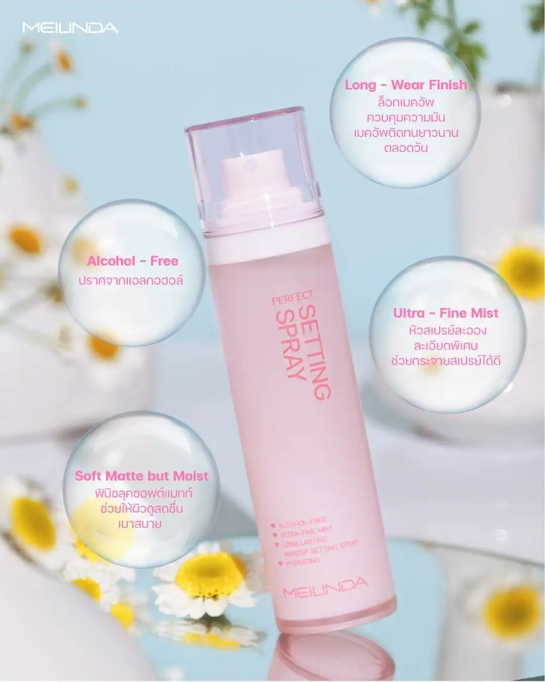Product image of Makeup Setting Spray | Long-Lasting Oil Control & Hydration - Meilinda