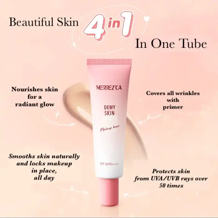 Product image of Face Primer – Dewy Skin Makeup Base SPF 50/PA+++ – Merrez’ca