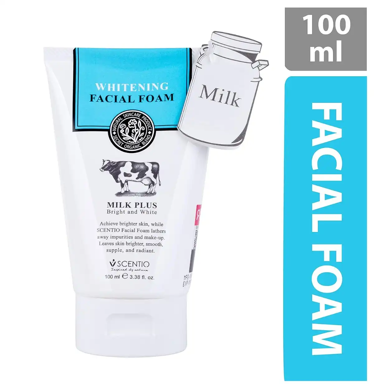 Product image of Scentio Milk Plus Whitening Q10 Facial Foam – Brightening Cleanser - Beauty Buffet