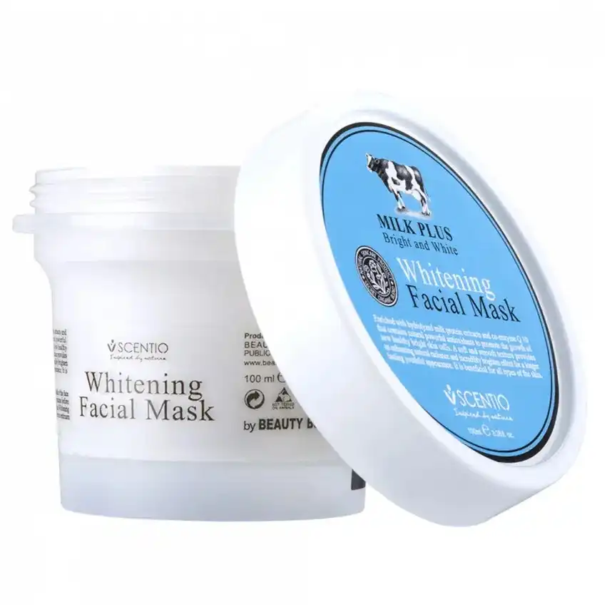 Product image of Scentio Milk Plus Whitening Q10 Facial Mask – Anti-Aging Mask - Beauty Buffet