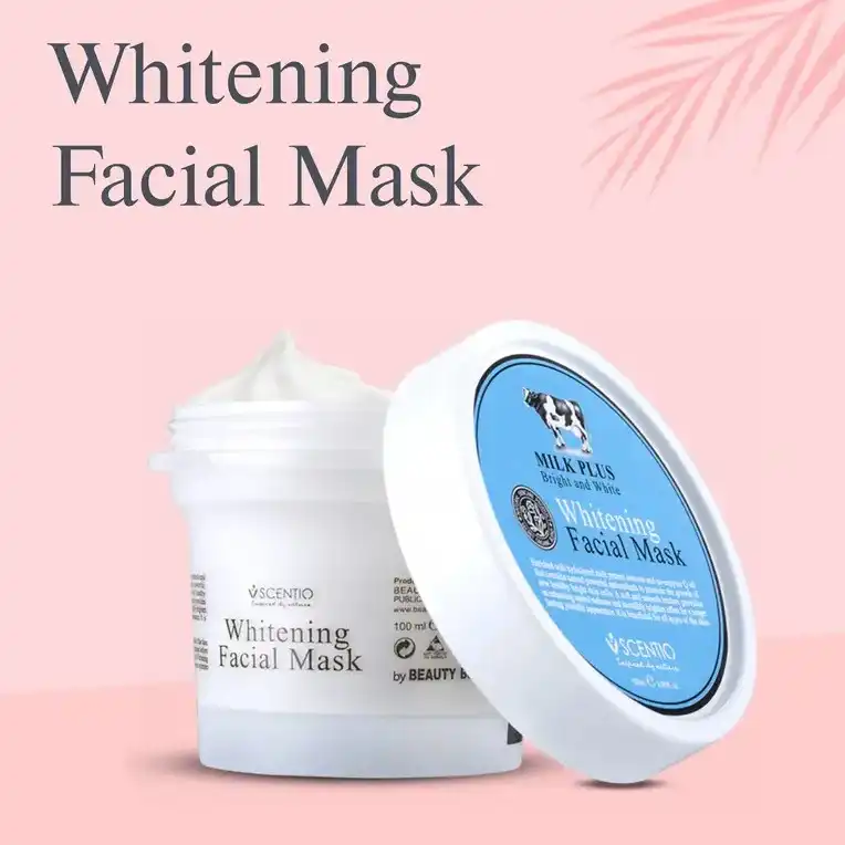 Product image of Scentio Milk Plus Whitening Q10 Facial Mask – Anti-Aging Mask - Beauty Buffet