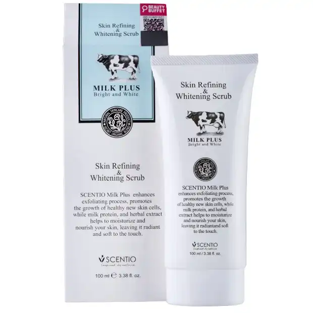 Product image of Scentio Milk Plus Skin Refining & Whitening Scrub – Pore Minimizing Gel Exfoliator - Beauty Buffet