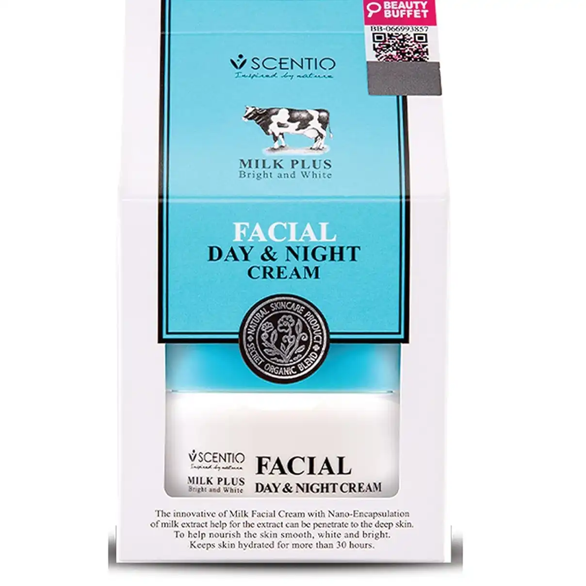 Product image of Scentio Milk Plus Bright & White Facial Day & Night Cream – Radiance & Hydration Treatment - Beauty Buffet