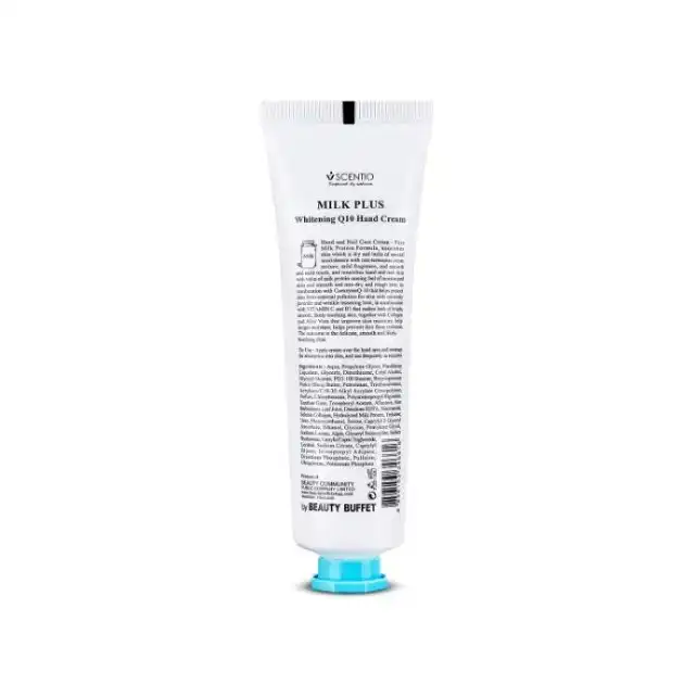 Product image of Scentio Milk Plus Whitening Q10 Hand Cream – Moisturizing & Brightening Hand Cream -  Beauty Buffet
