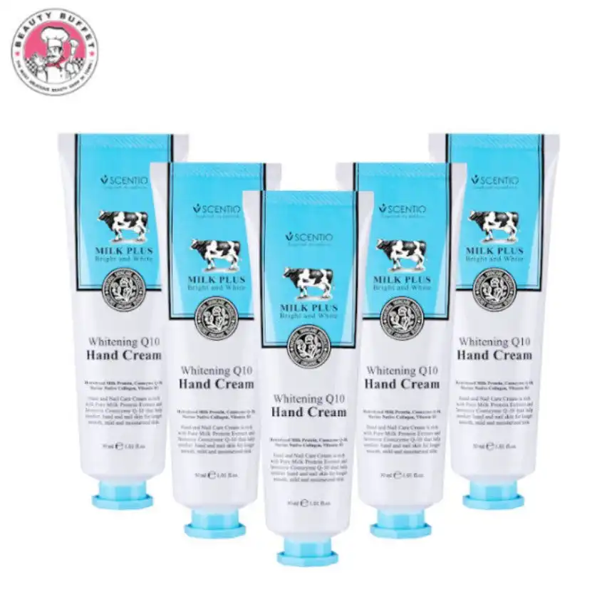 Product image of Scentio Milk Plus Whitening Q10 Hand Cream – Moisturizing & Brightening Hand Cream -  Beauty Buffet