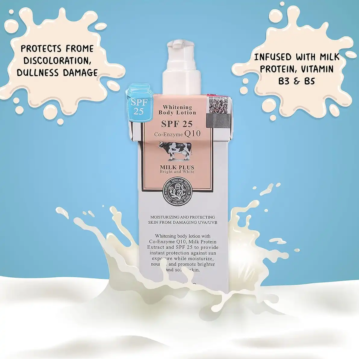 Product image of Scentio Milk Plus Brightening Body Lotion Extra SPF25 – Whitening & UV Protection Moisturizer - Beauty Buffet