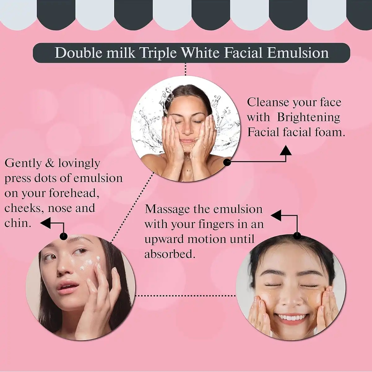 Product image of Scentio Double Milk Triple White Facial Emulsion – Brightening & Hydrating Milk Essence - Beauty Buffet