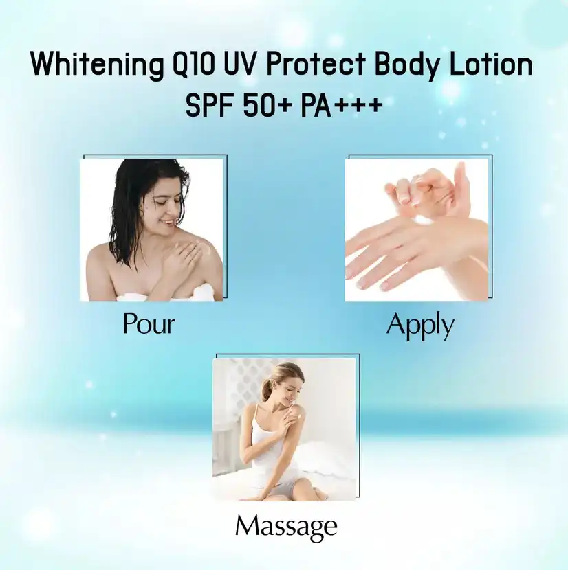 Product image of Scentio Milk Plus Brightening Q10 UV Protect Body Lotion SPF 50+ PA+++ – Whitening & Sun Protection Lotion