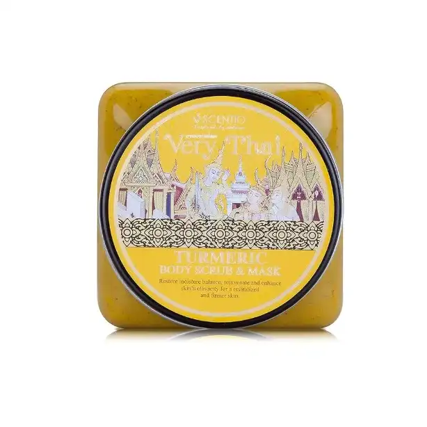 Product image of Scentio Very Thai Turmeric Body Scrub & Mask – Brightening Herbal Exfoliator (300 g) - Beauty Buffet