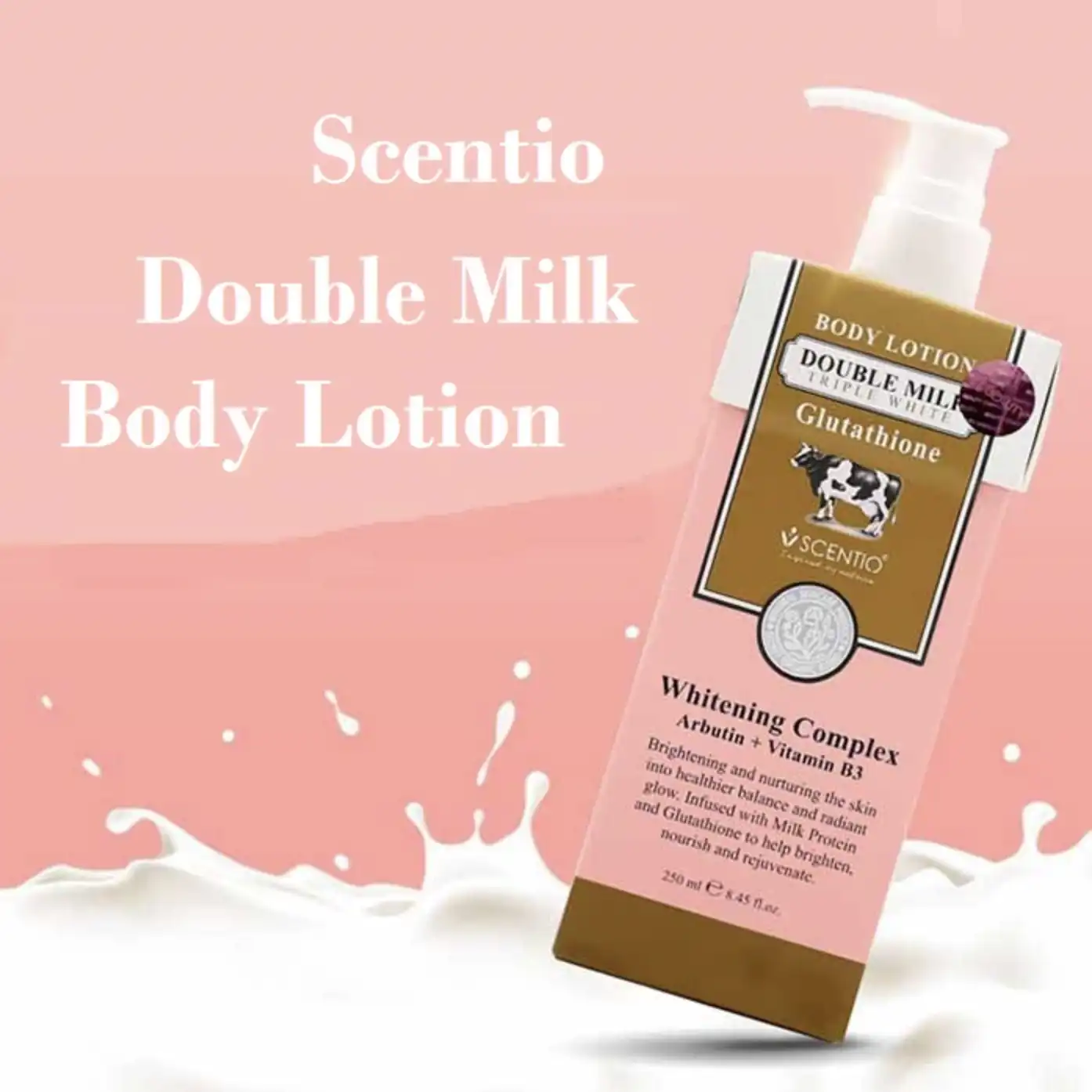 Product image of Scentio Double Milk Triple Bright Body Lotion – Whitening & Moisturizing Milk Lotion - Beauty Buffet