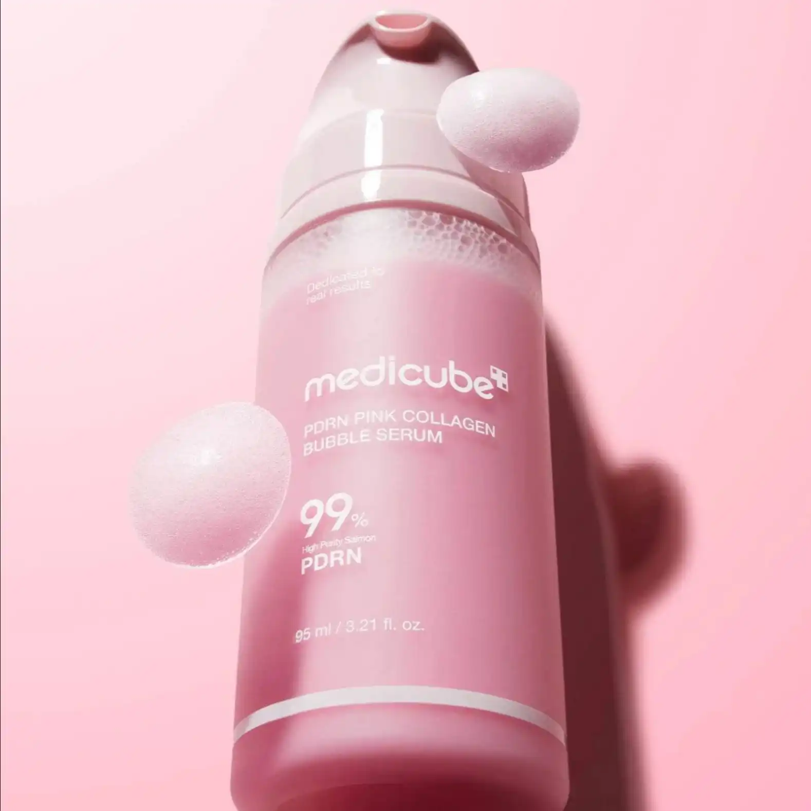 Product image of Medicube PDRN Pink Collagen Bubble Serum – 99% High Purity Salmon PDRN (95 ml)