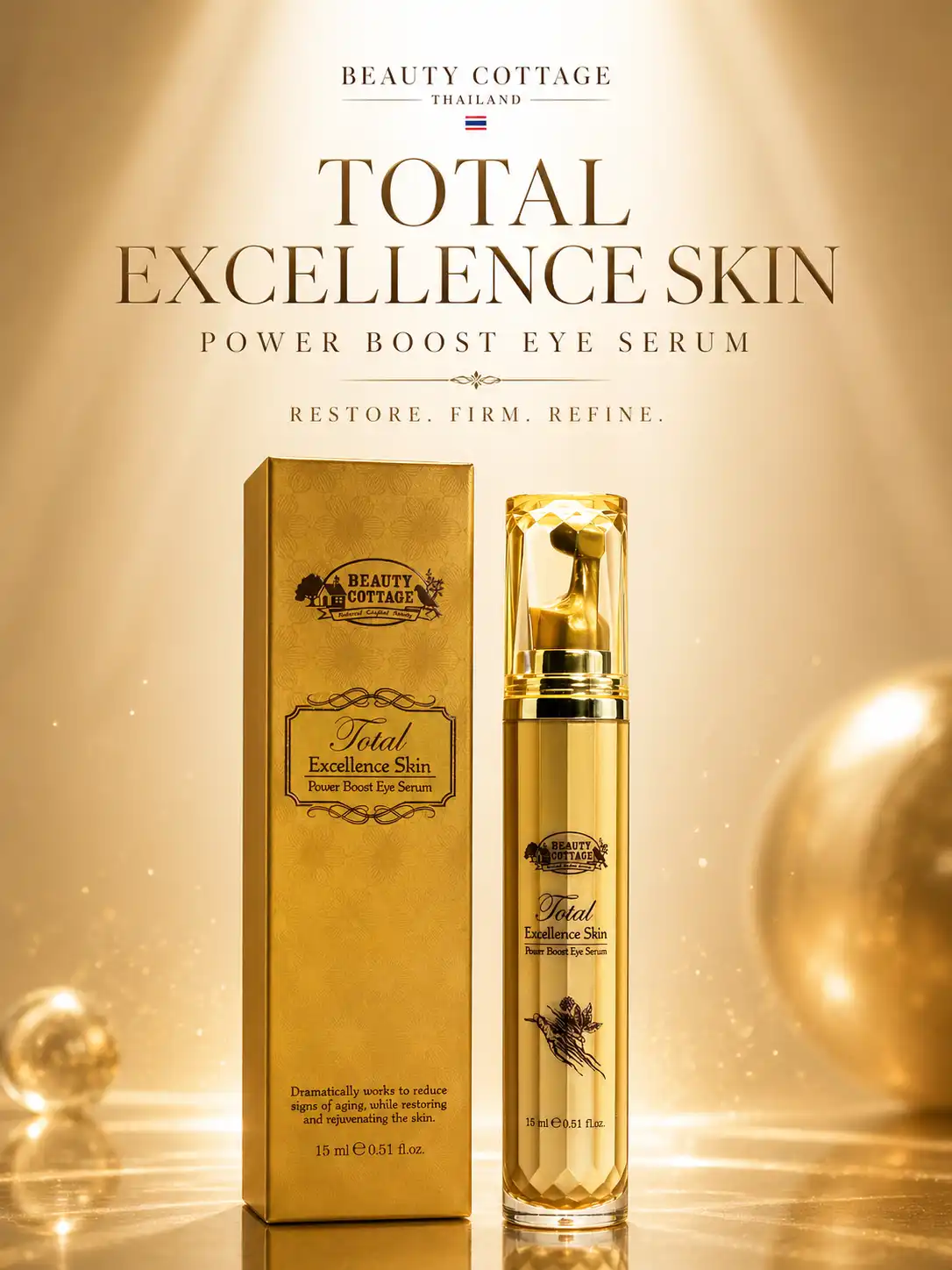 Product image of Eye Serum – Total Excellence Skin Powder Boost Eye Serum – Beauty Cottage  - Beauty Buffet