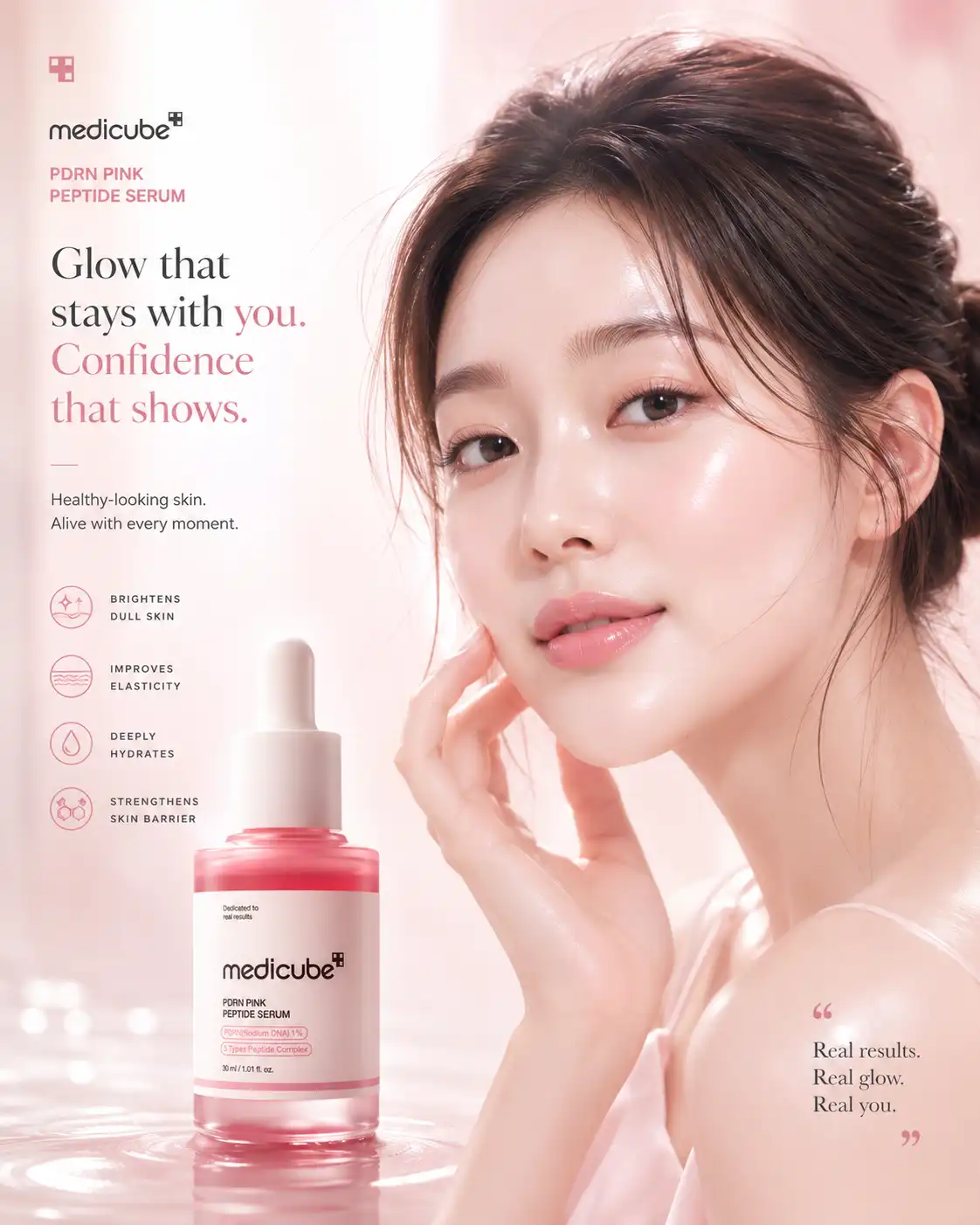 Product image of Medicube PDRN Pink Peptide Serum (30ml)
