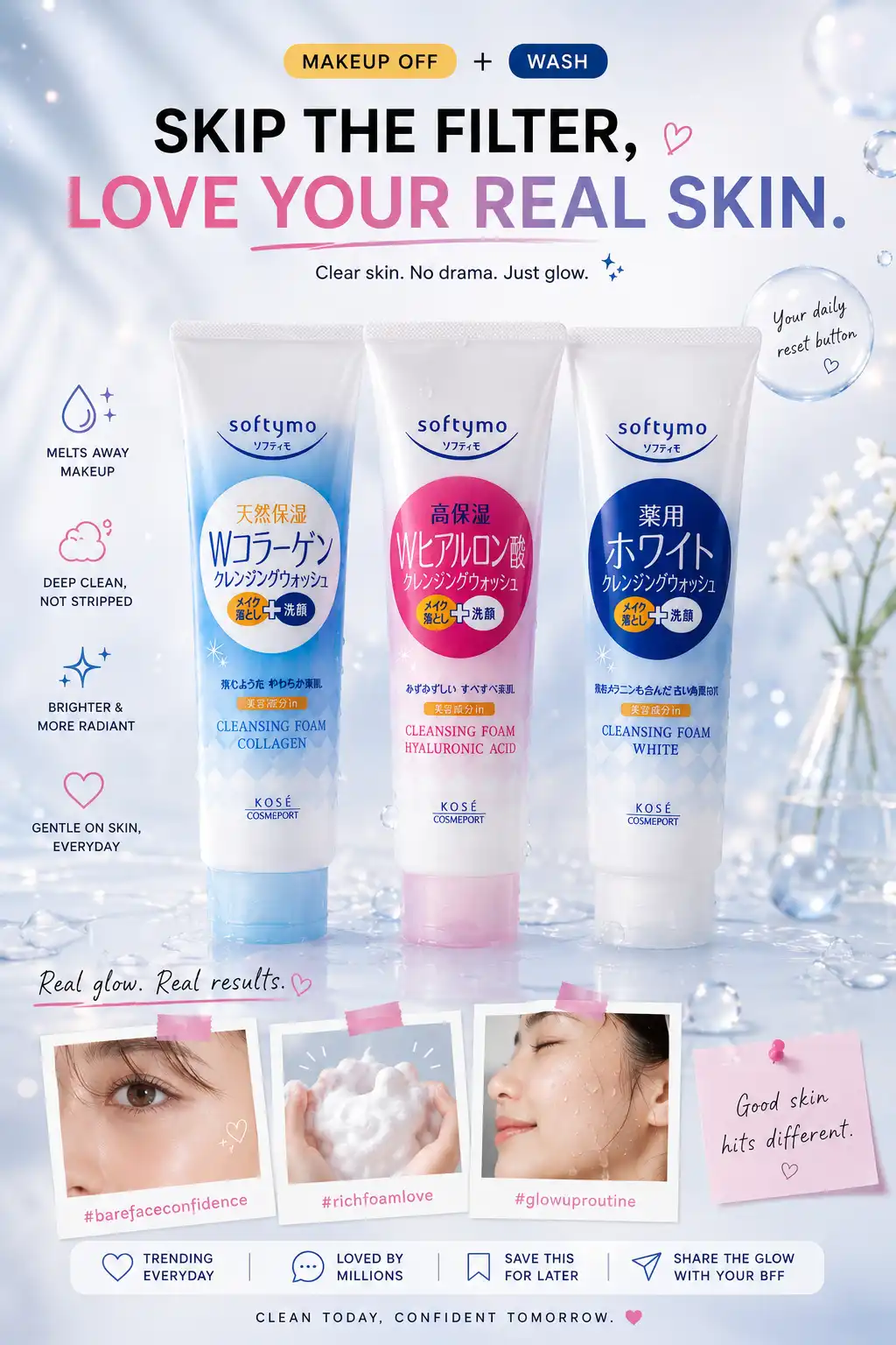 Product image of Cleansing Foam  – Kose Softymo