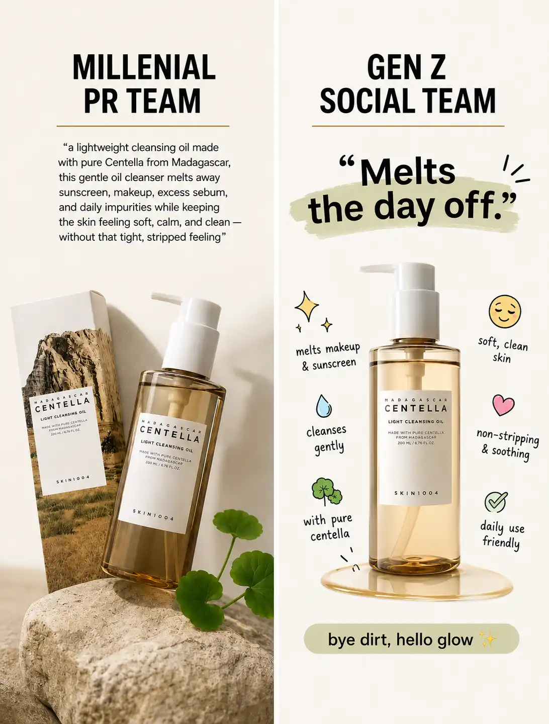 Product image of SKIN1004 Madagascar Centella Light Cleansing Oil – Gentle Makeup Remover & Daily Deep Cleansing Oil
