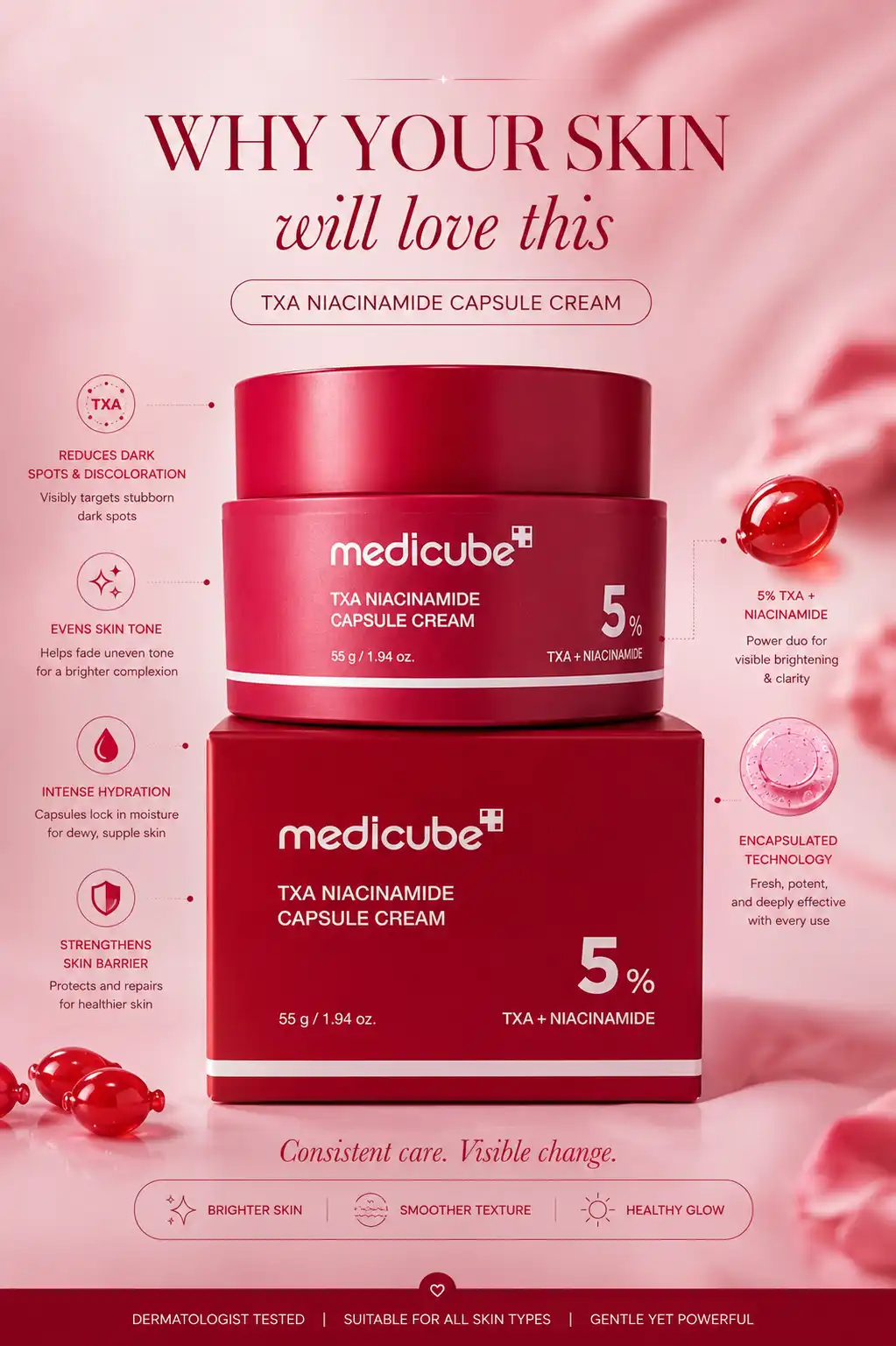 Product image of Medicube TXA Niacinamide Capsule Cream (55g)