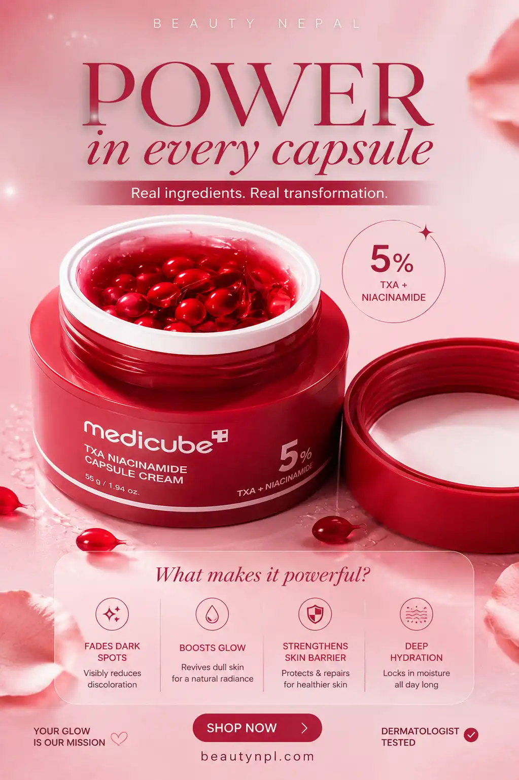 Product image of Medicube TXA Niacinamide Capsule Cream (55g)