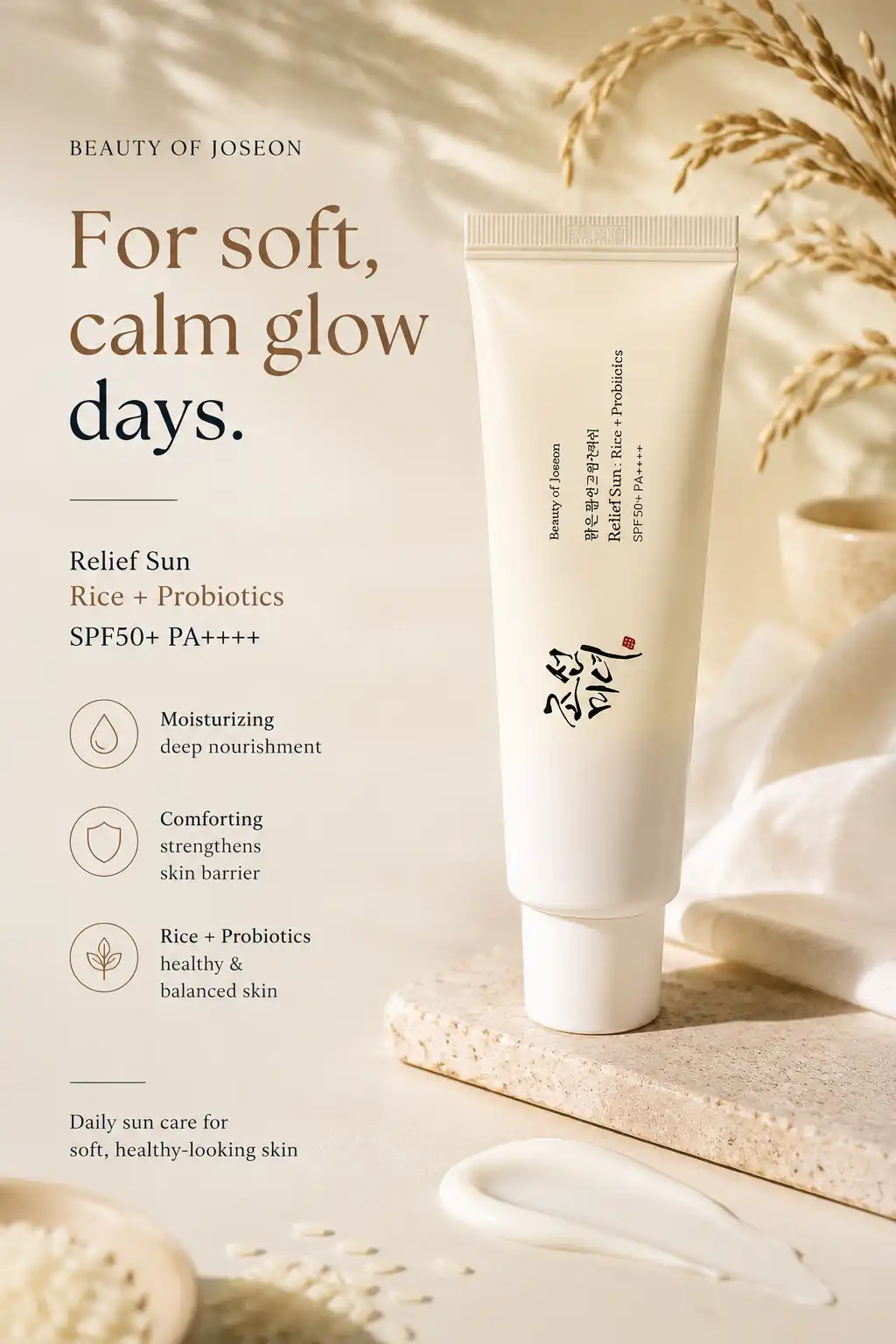 Product image of Beauty of Joseon Relief Sun: Rice + Probiotics SPF50+ PA++++ (50ml)