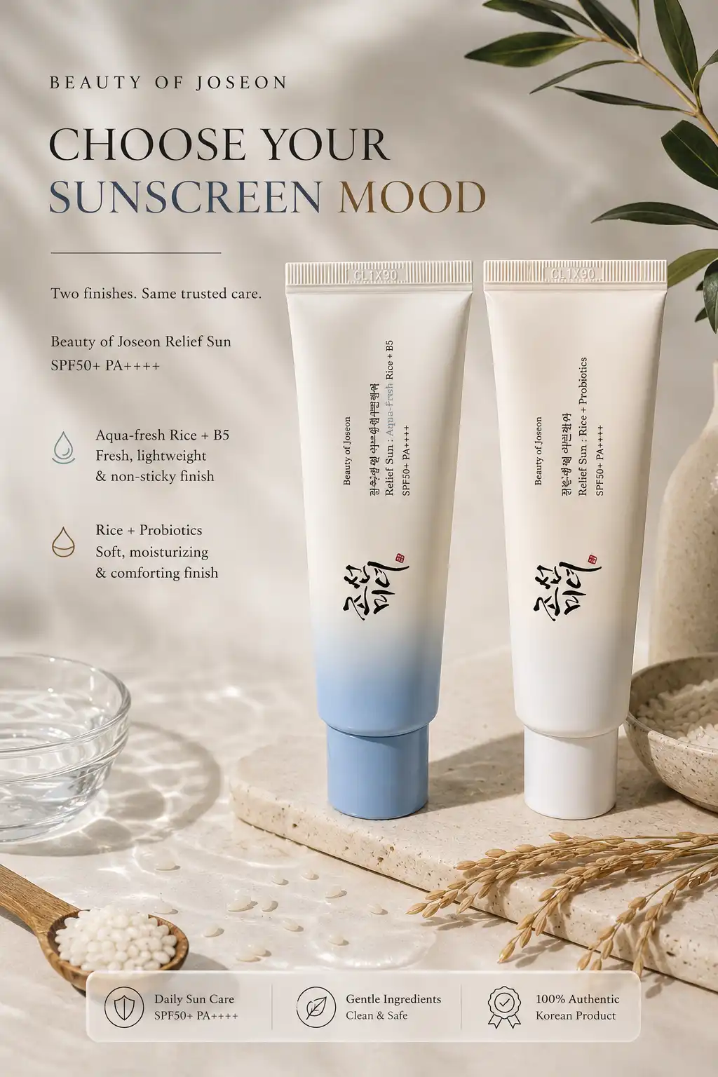 Product image of Beauty of Joseon Relief Sun: Rice + Probiotics SPF50+ PA++++ (50ml)