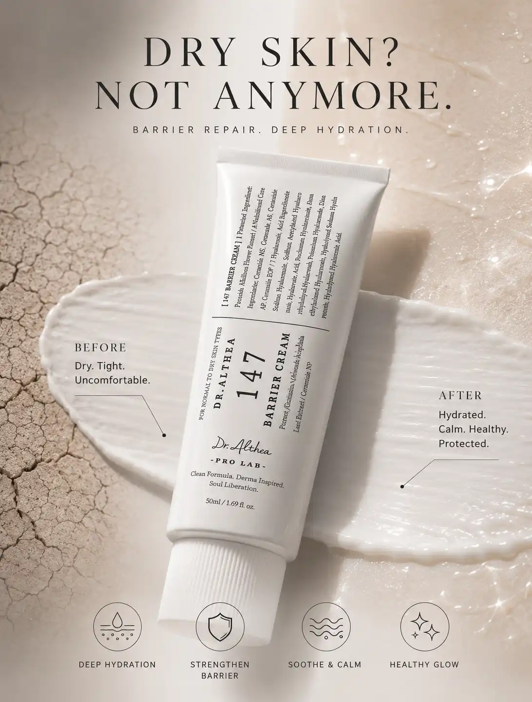 Product image of Dr. Althea 147 Barrier Cream – Skin Barrier Repair Moisturizer (50ml)