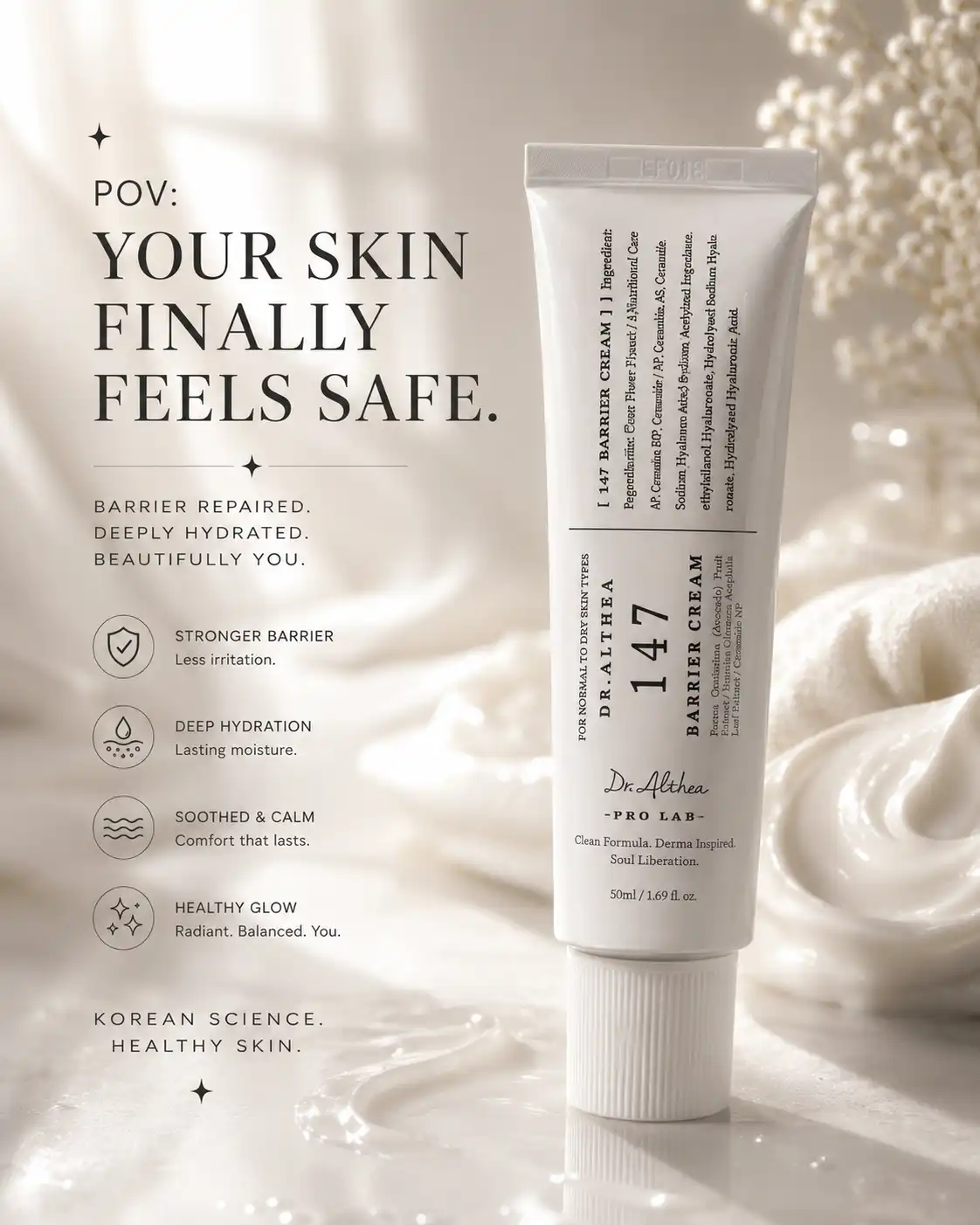 Product image of Dr. Althea 147 Barrier Cream – Skin Barrier Repair Moisturizer (50ml)