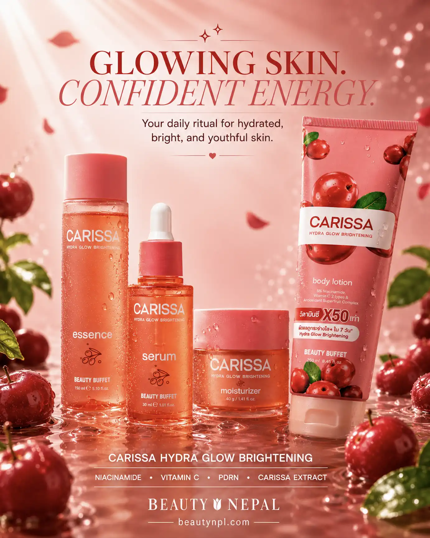 Product image of Carissa Hydra Glow Brightening Essence - Beauty Buffet