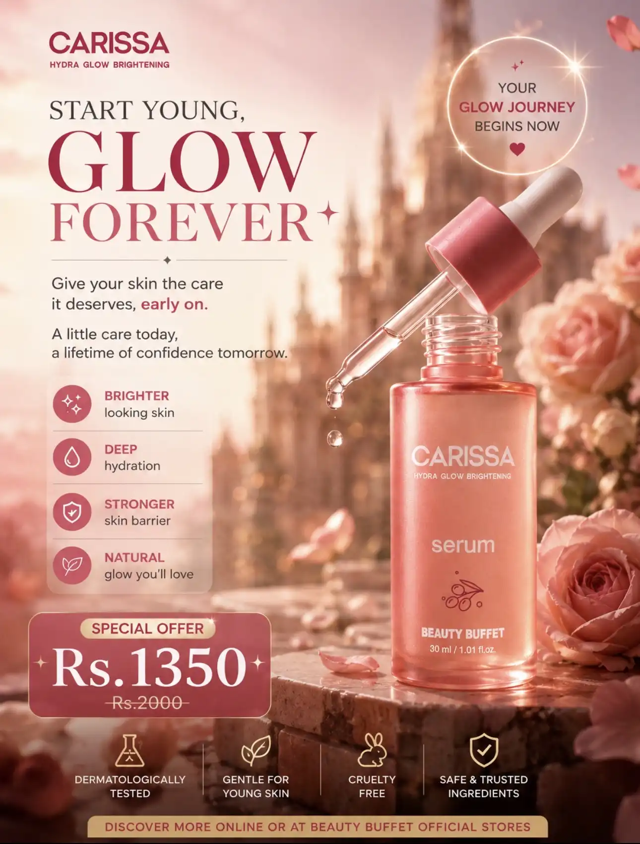 Product image of Carissa Hydra Glow Brightening Serum - Beauty Buffet