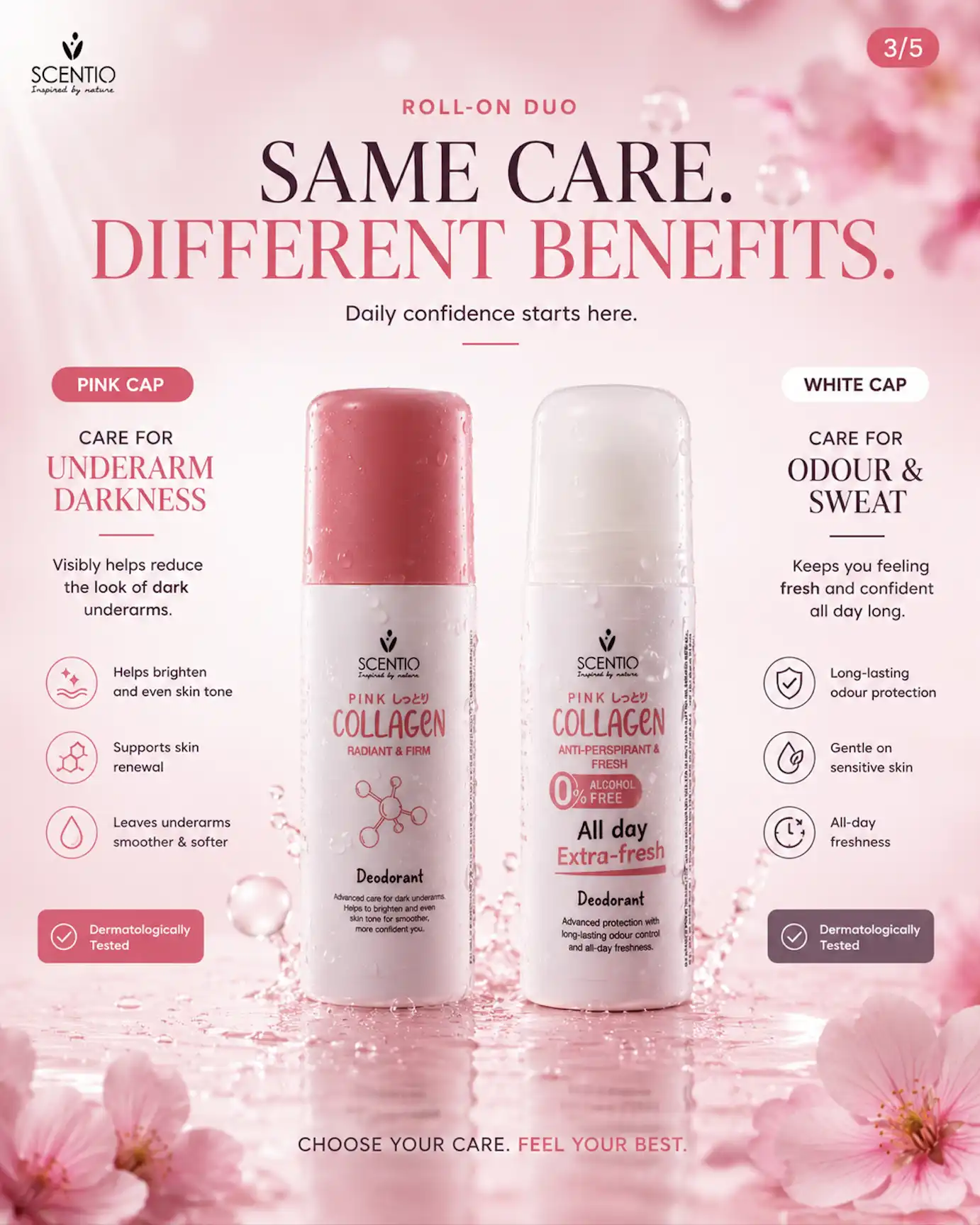 Product image of SCENTIO PINK COLLAGEN ANTI-PERSPIRANT & FRESH DEODORANT  - Beauty Buffet