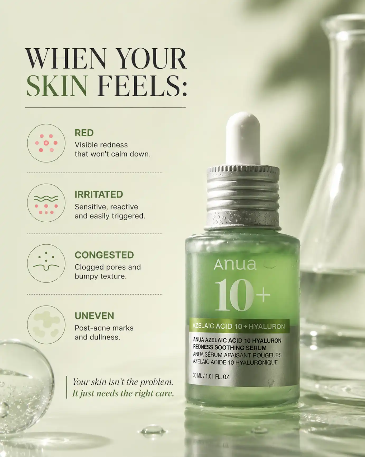 Product image of Anua Azelaic Acid 10 Hyaluron Redness Soothing Serum [30ml]