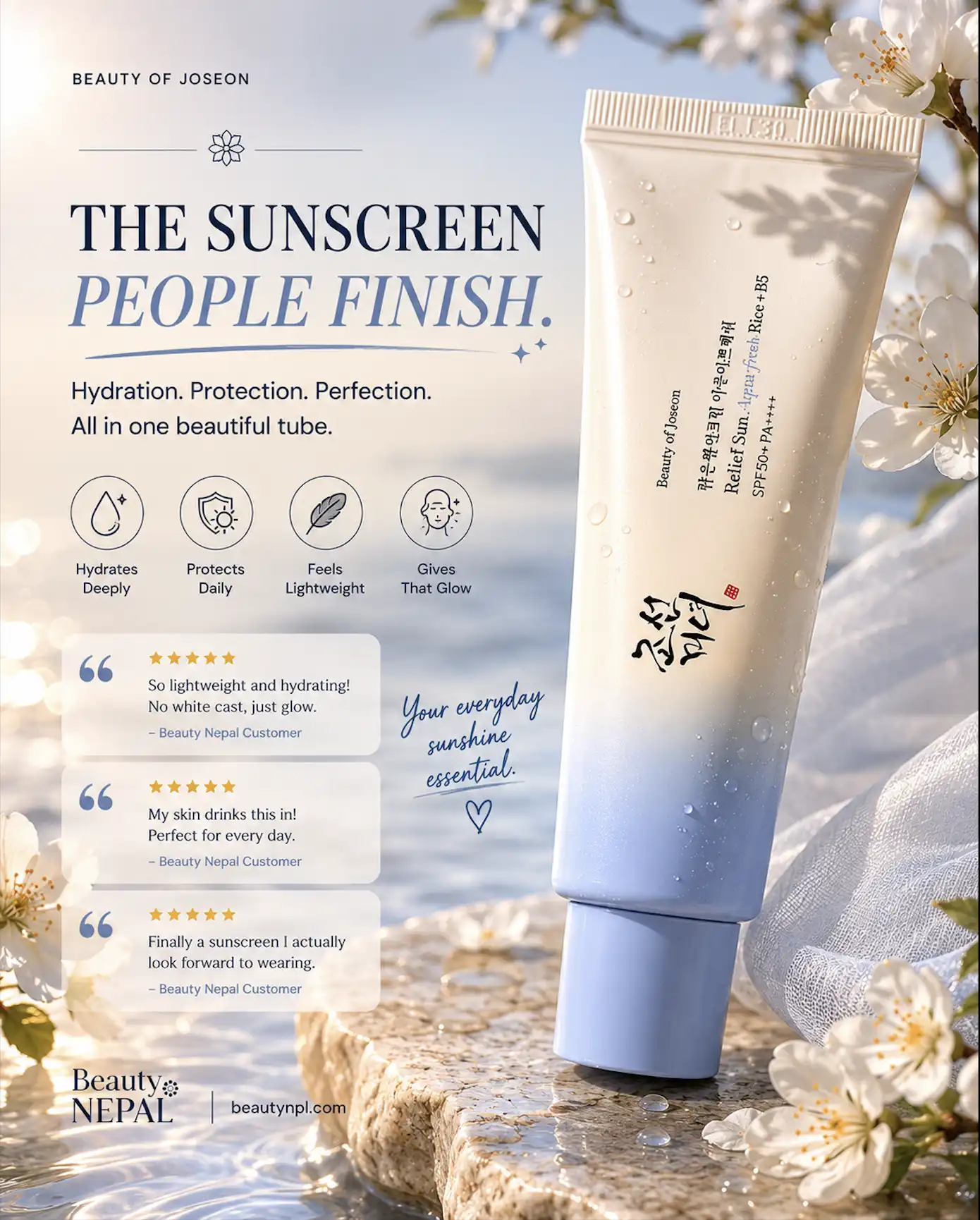 Product image of Beauty of Joseon Relief Sun Aqua Fresh Rice + B5 SPF50+ PA++++ 50ml