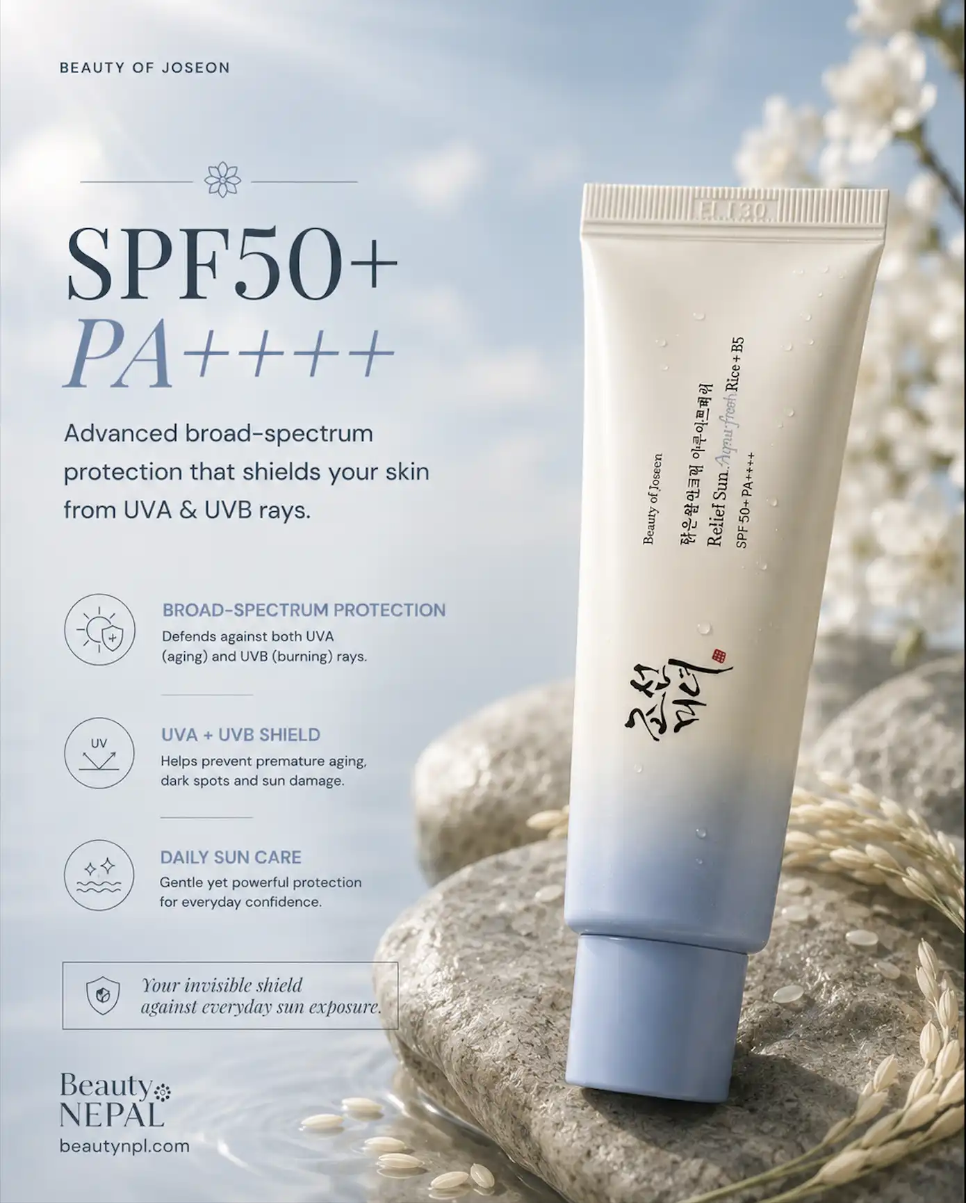 Product image of Beauty of Joseon Relief Sun Aqua Fresh Rice + B5 SPF50+ PA++++ 50ml