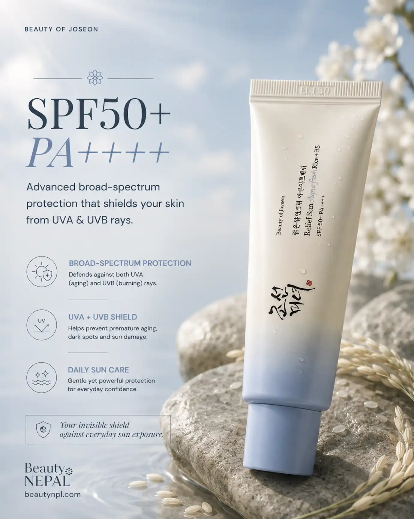 Product image of Beauty of Joseon Relief Sun Aqua Fresh Rice + B5 SPF50+ PA++++ 50ml