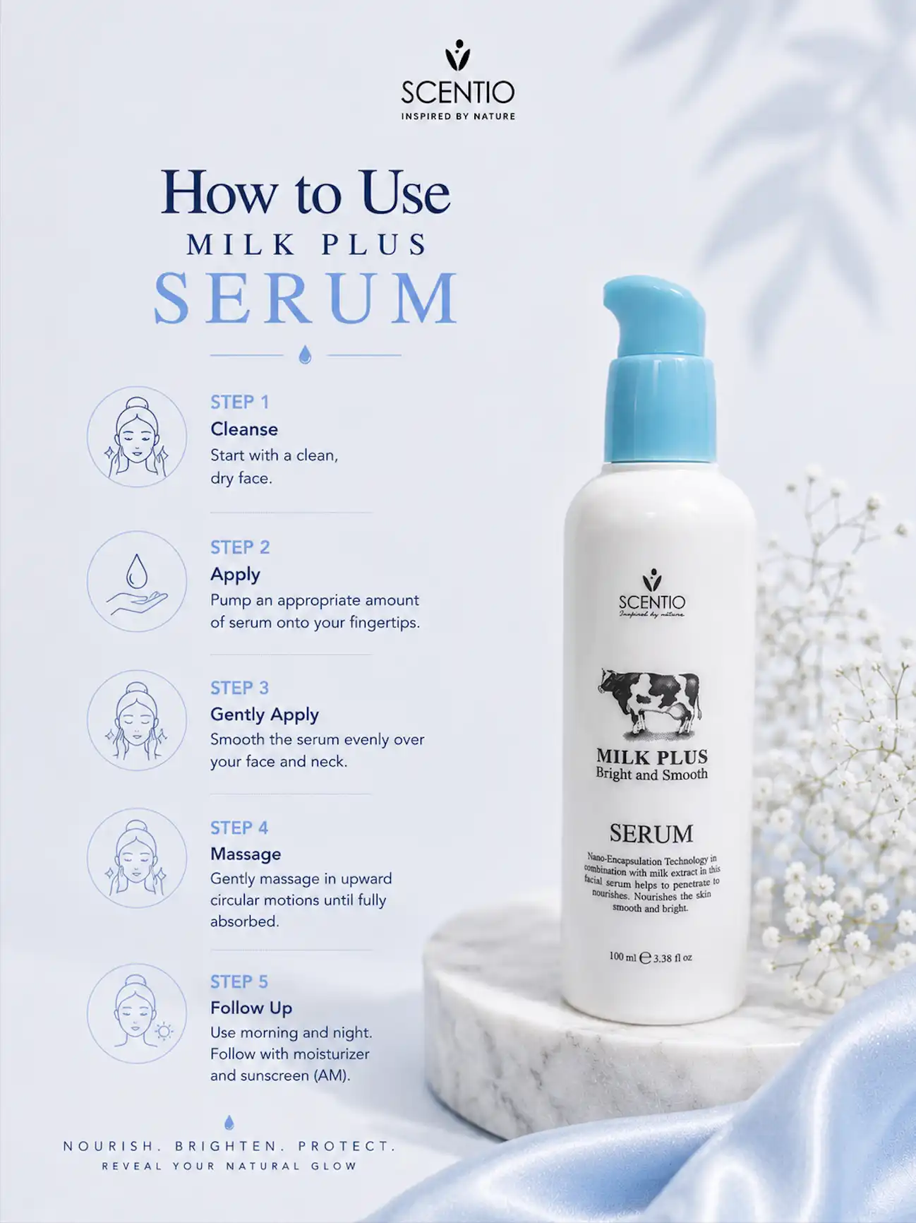 Product image of Scentio Milk Plus Bright & Smooth Serum – Hydrating & Radiance-Boosting Facial Treatment - Beauty Buffet (100 ml)