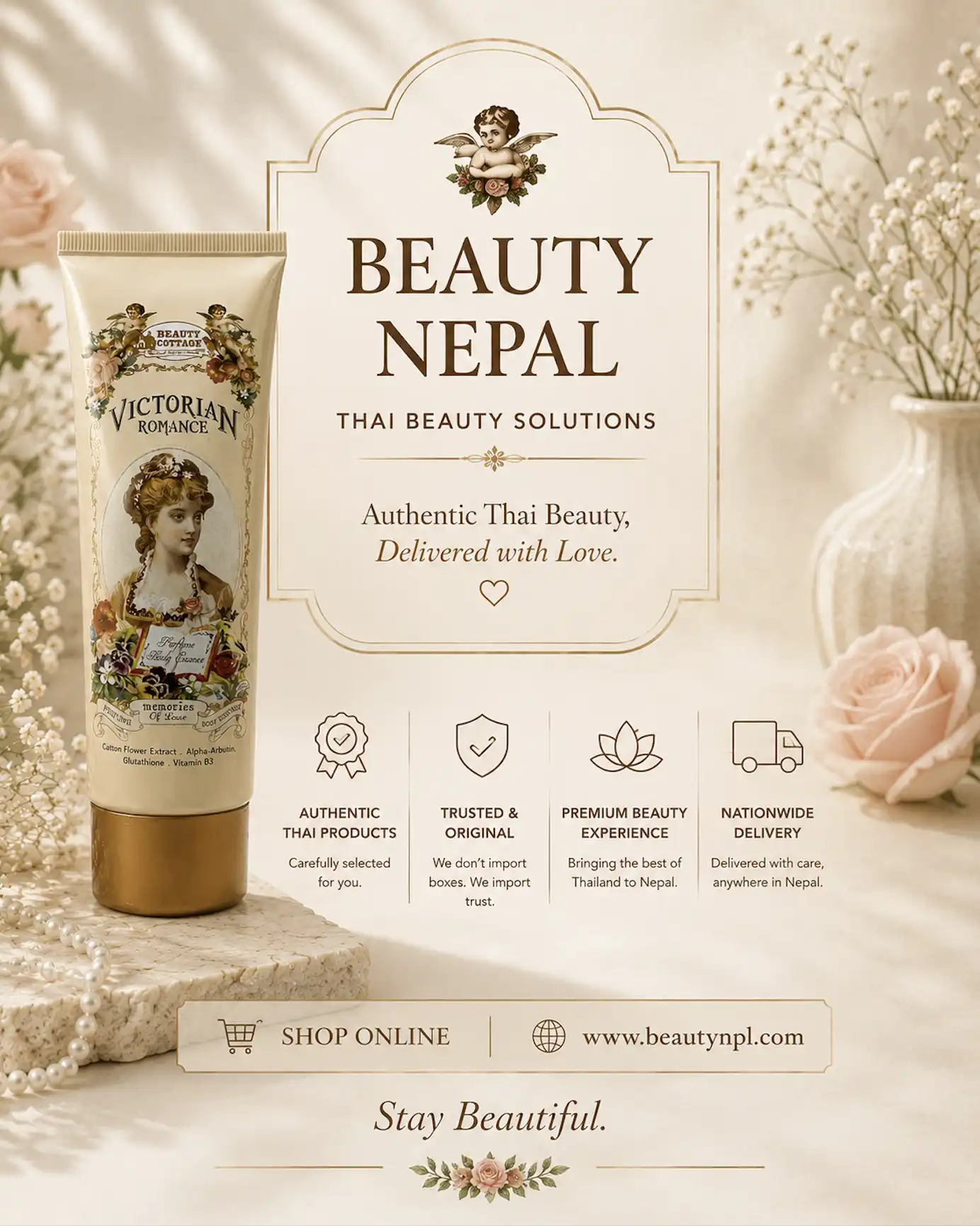 Product image of Victorian Romance Memories of Love Perfume Body Essence – Beauty Cottage - Beauty Buffet