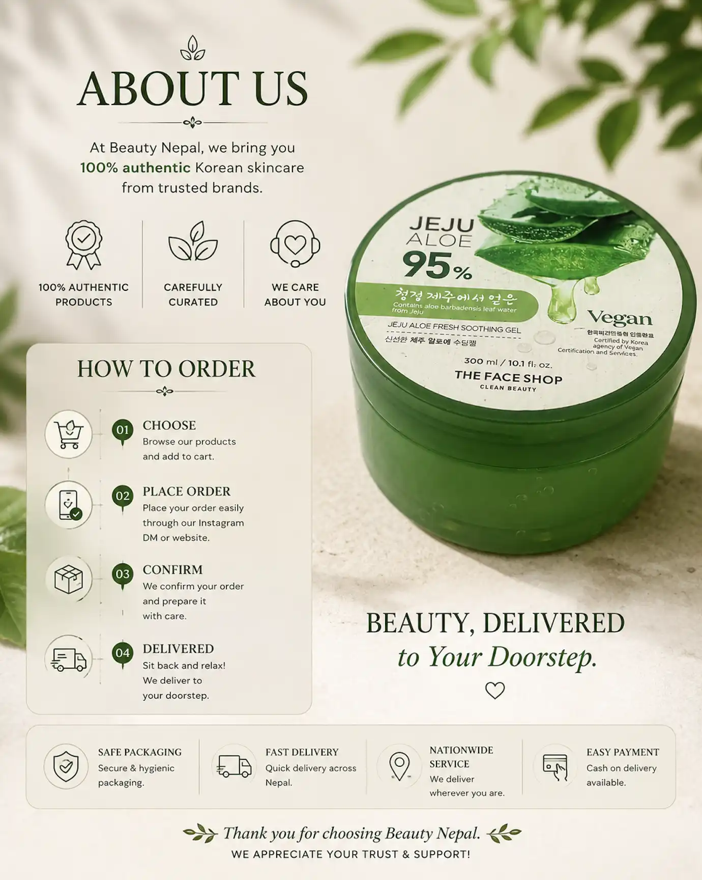 Product image of The Face Shop Jeju Aloe 95% Fresh Soothing Gel 300ml