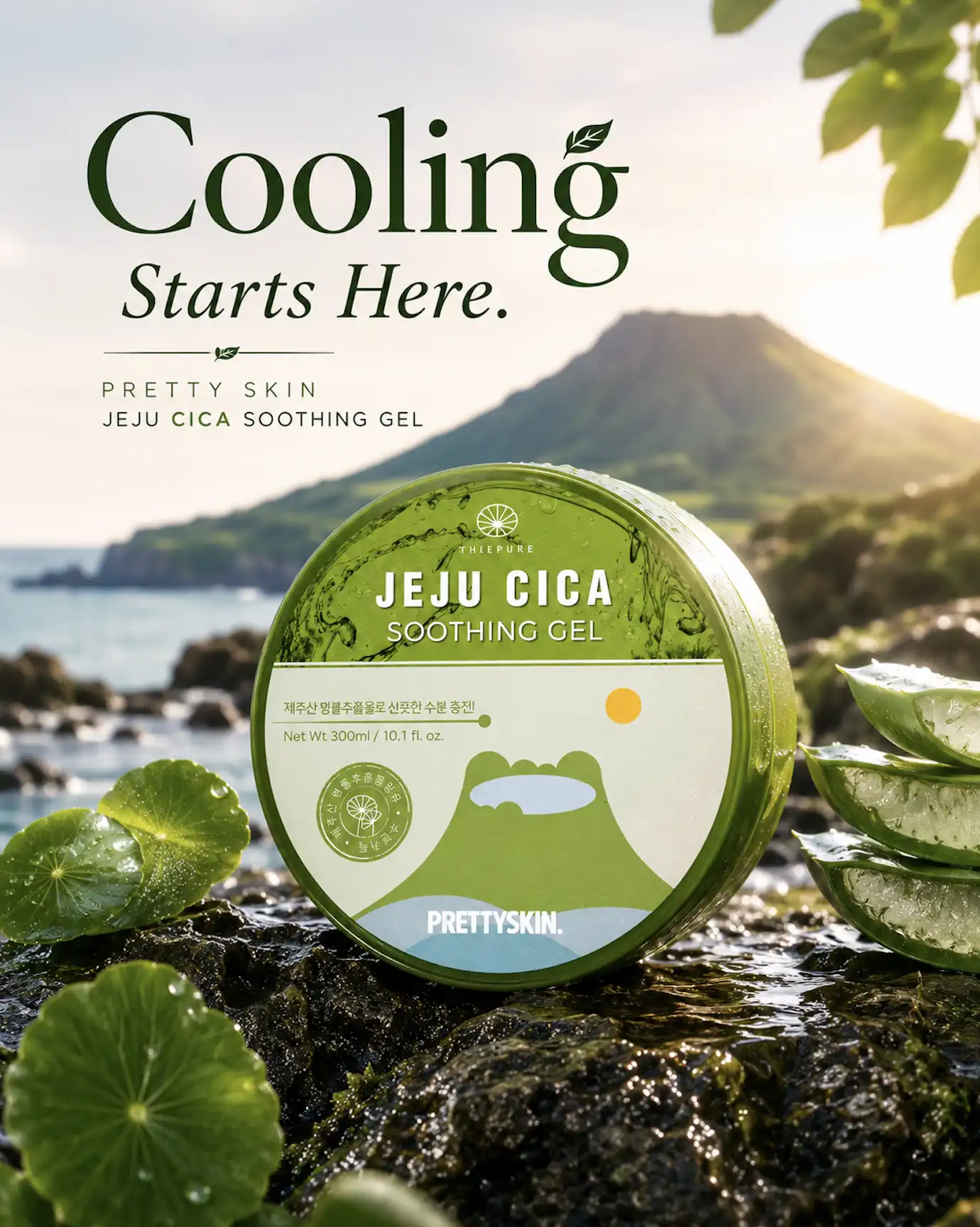 Product image of Pretty Skin Jeju Cica Soothing Gel 300ml