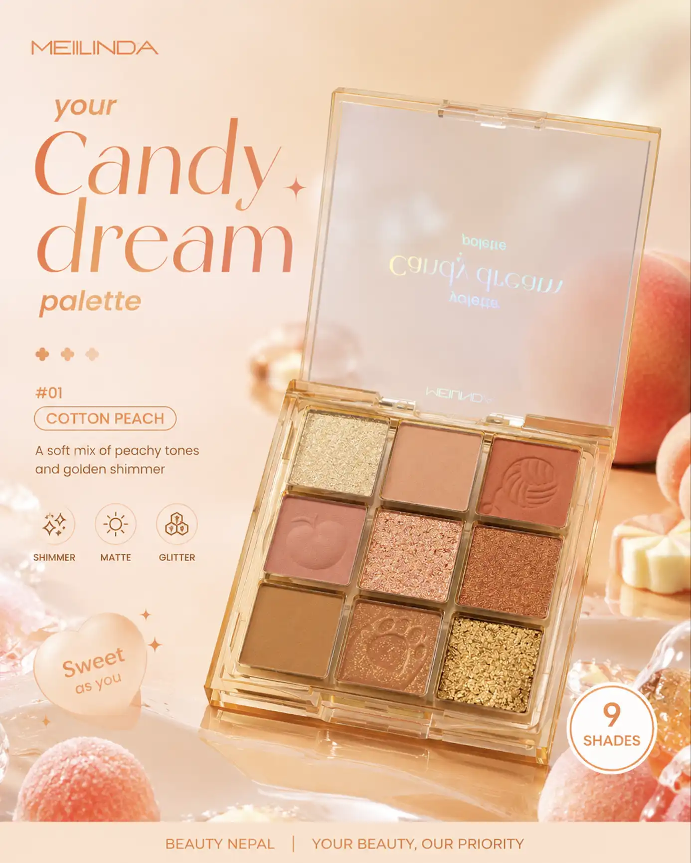 Product image of Cookie Recipe Eye Palette - Meilinda