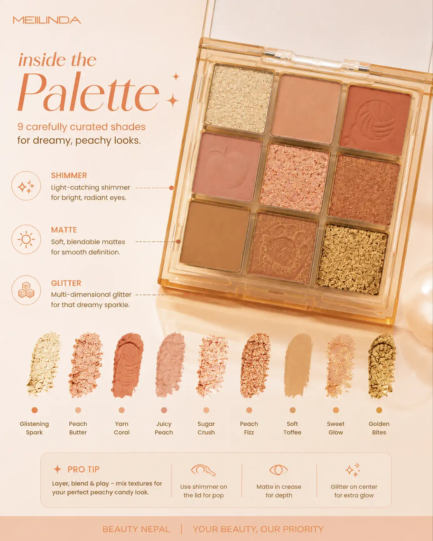 Product image of Cookie Recipe Eye Palette - Meilinda