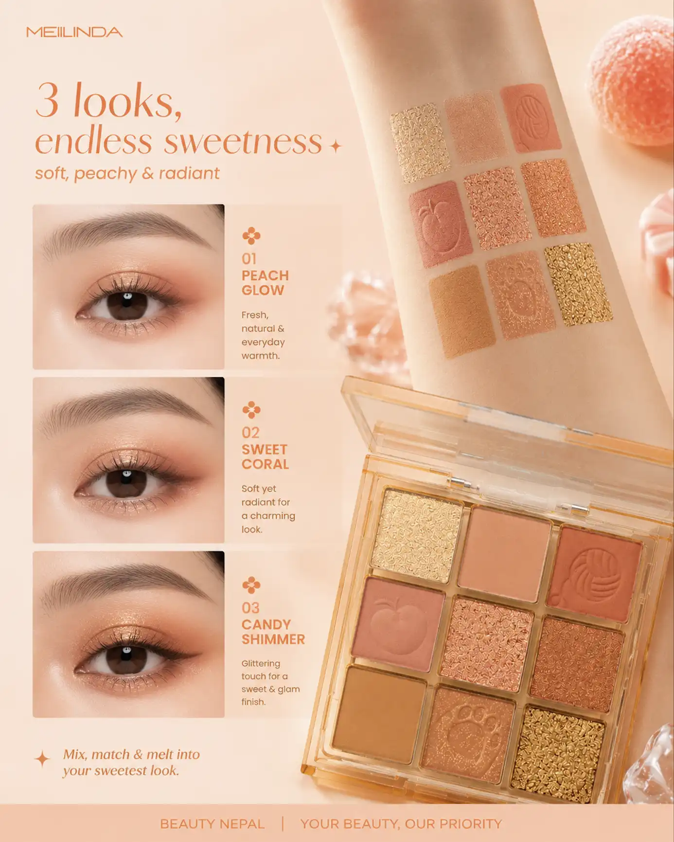 Product image of Cookie Recipe Eye Palette - Meilinda