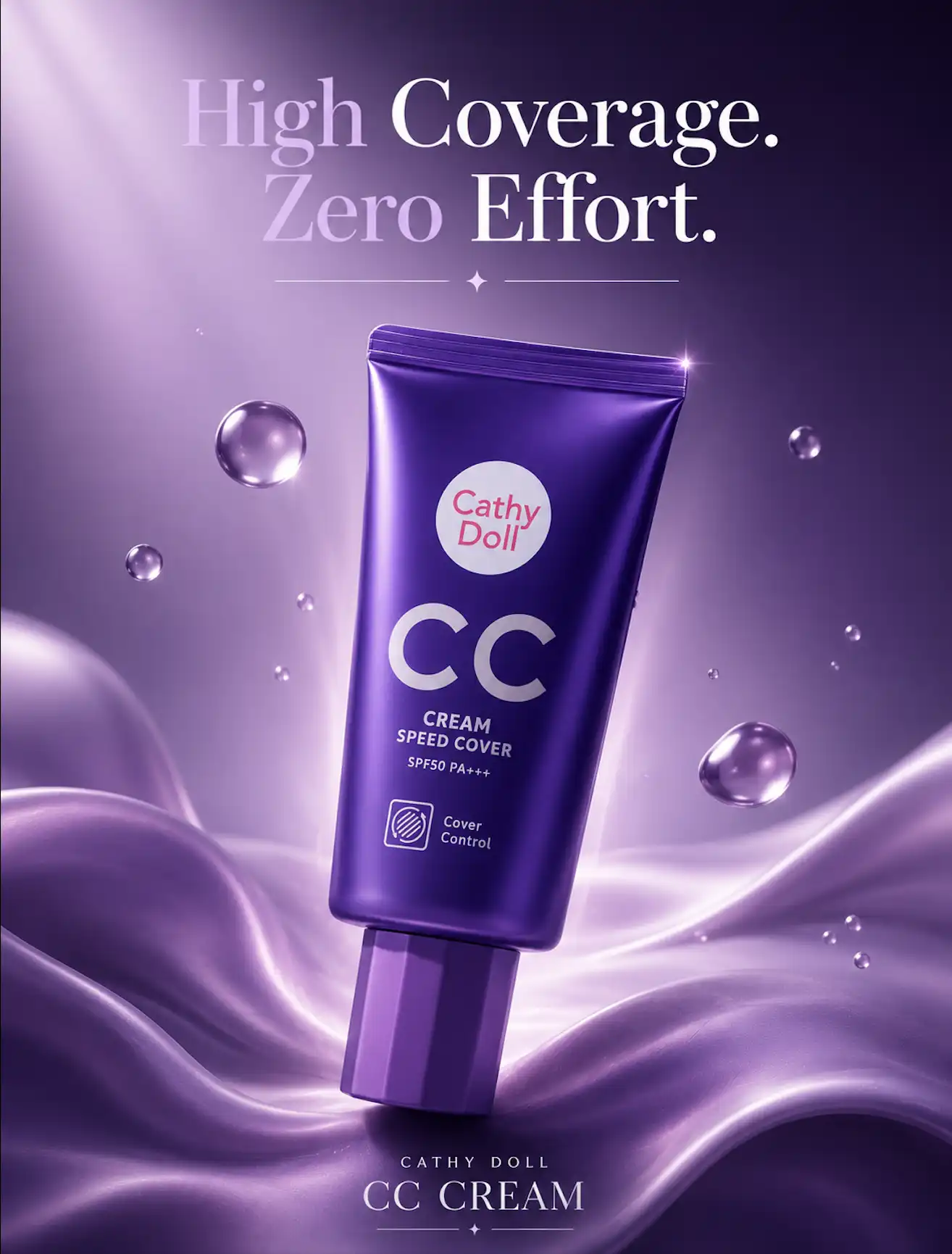 Product image of CC Cream – Speed Cover SPF 50 PA+++ – Cathy Doll
