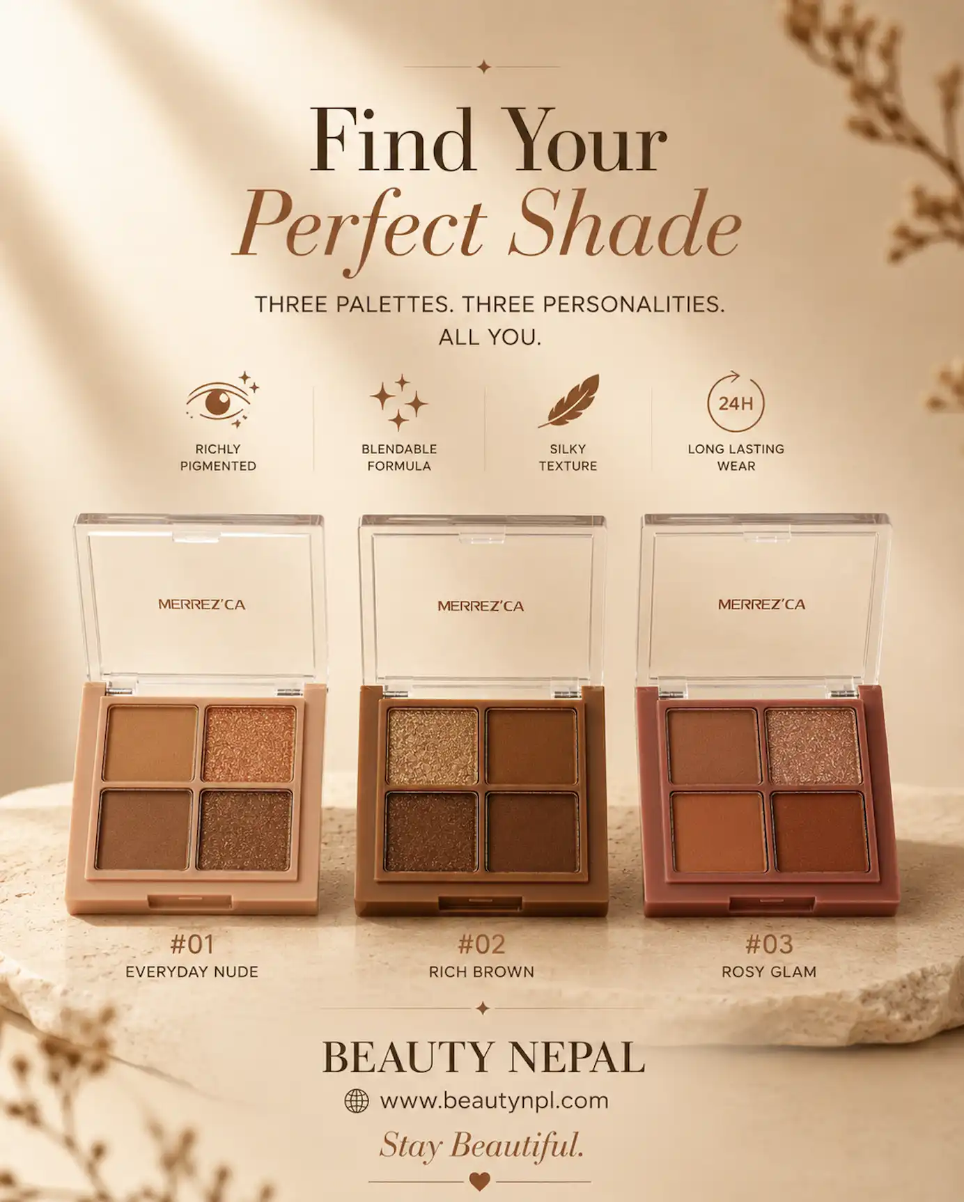 Product image of Eyeshadow Palette –  Merrez’Ca