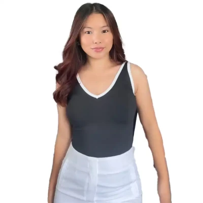 V contrast Top
